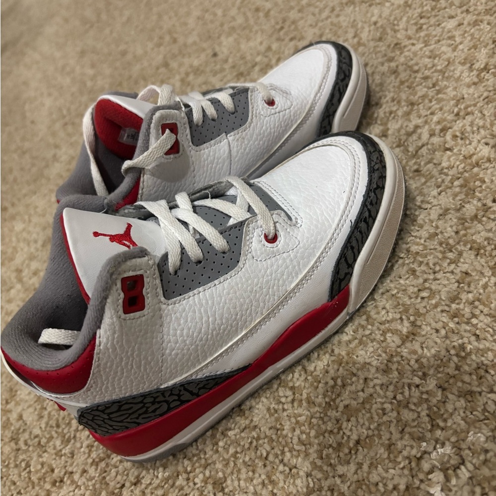 Nike Kids Red and Gray Sneakers